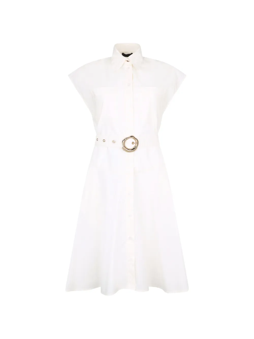 LIU JO belted mini shirt dress - Toni neutri