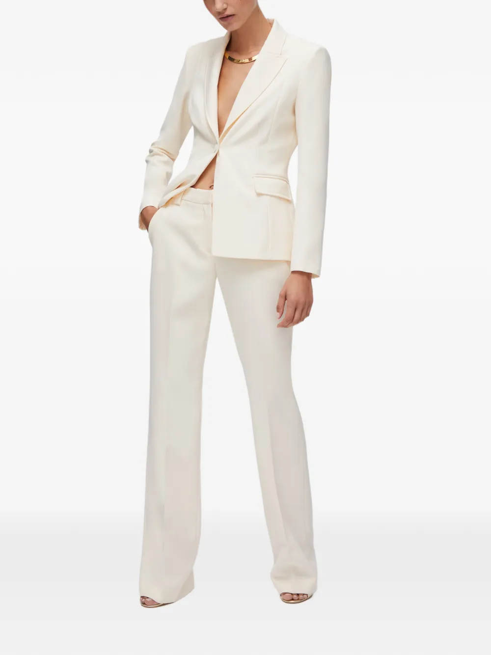 LIU JO Getailleerde blazer Beige