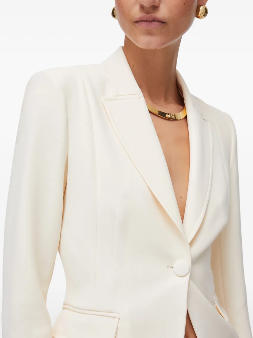 LIU JO Getailleerde blazer Beige