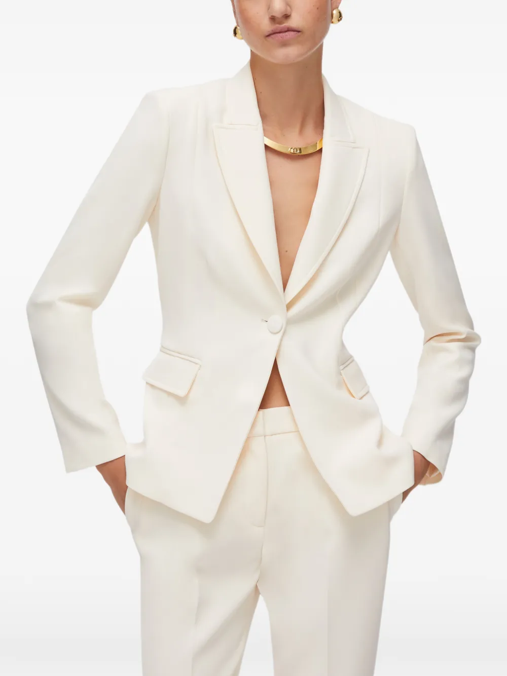 LIU JO Getailleerde blazer Beige