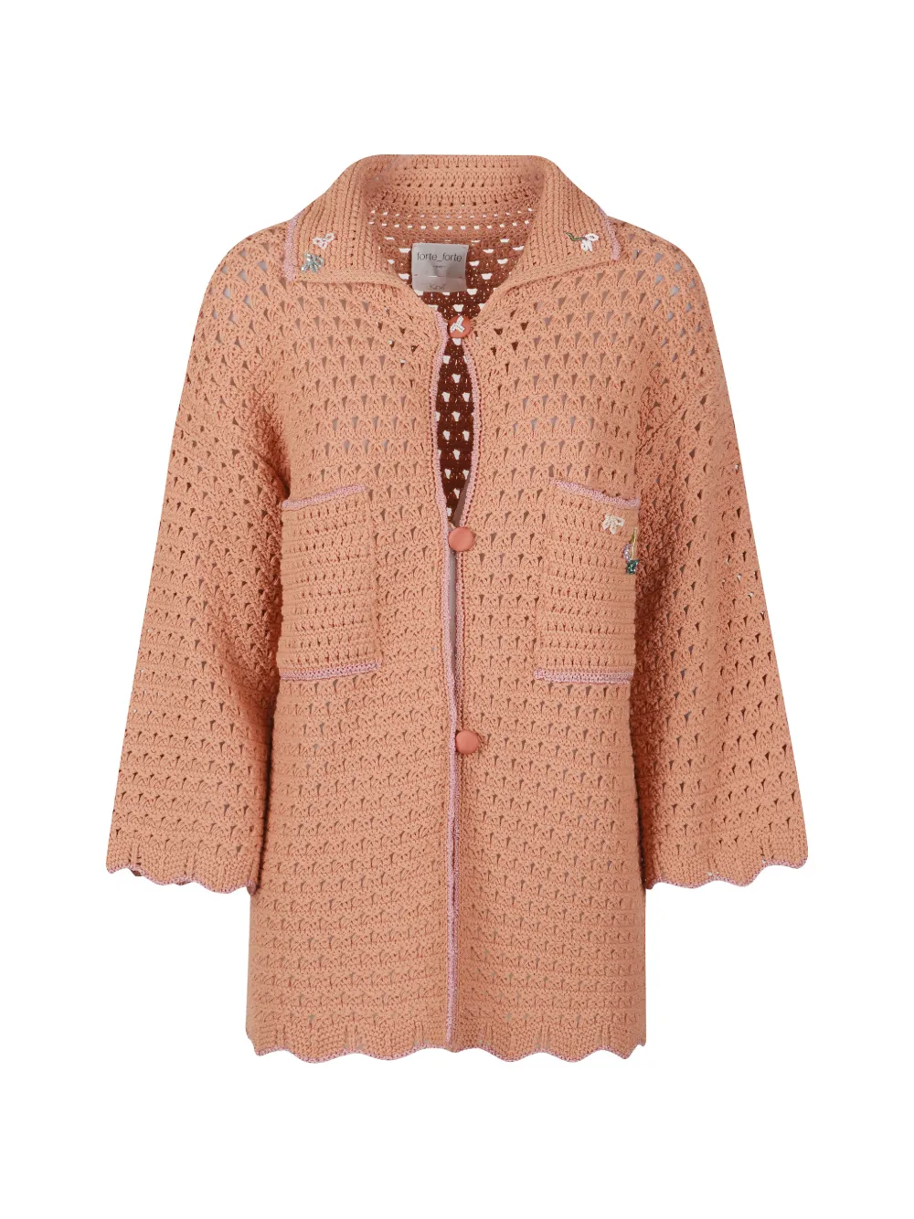 Forte Forte Cardigan con decorazione - Rosa