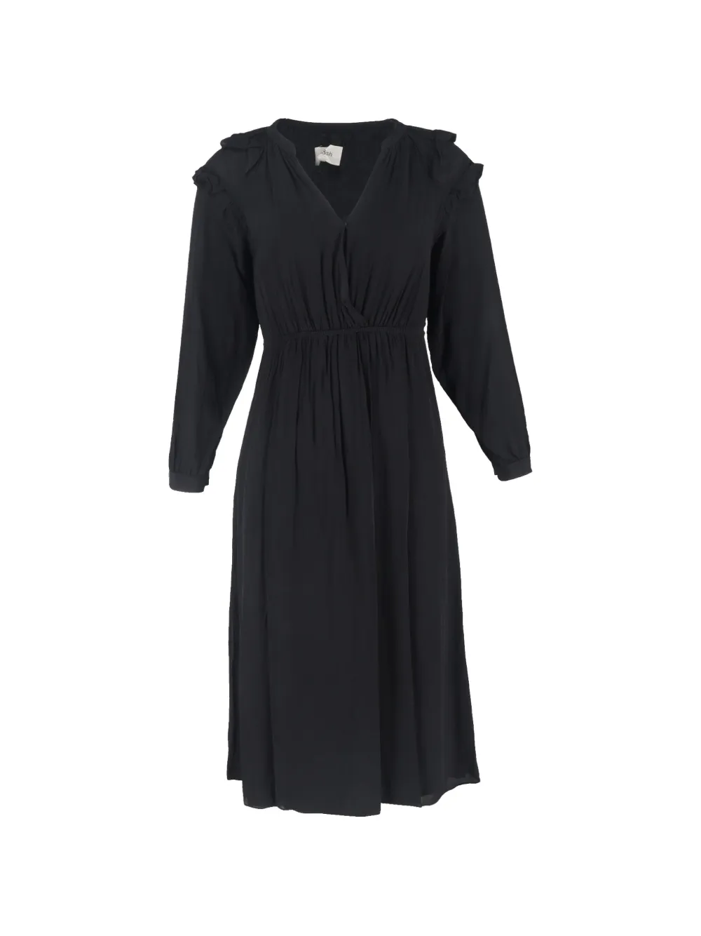 Ba&Sh Ulla ruffled midi dress - Nero