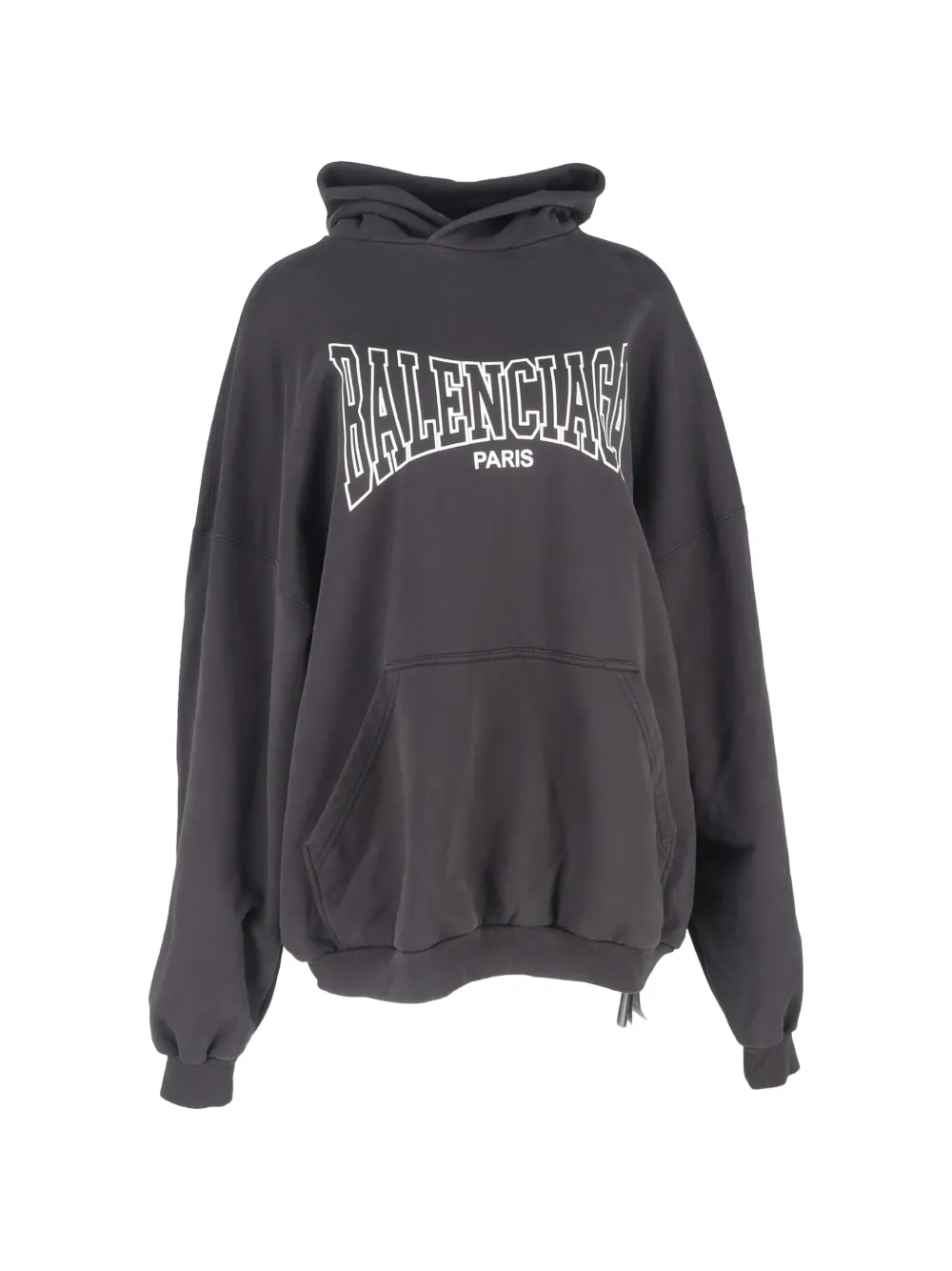 Balenciaga Pre-Owned logo-print hoodie - Grigio