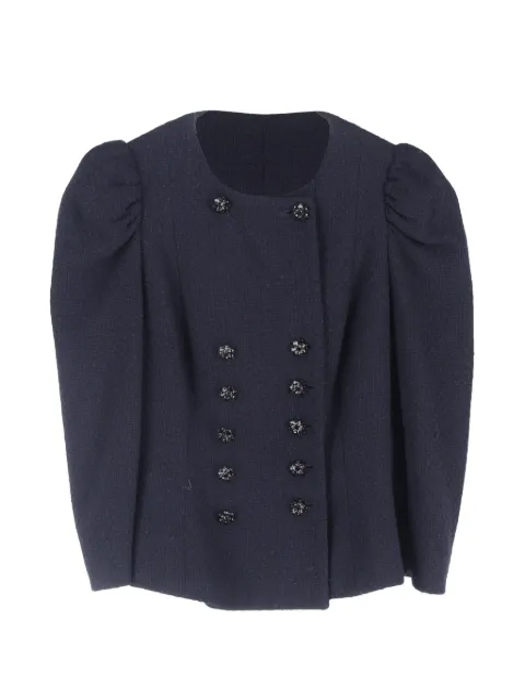 Moschino Pre-Owned double-breasted puffed-sleeve jacket