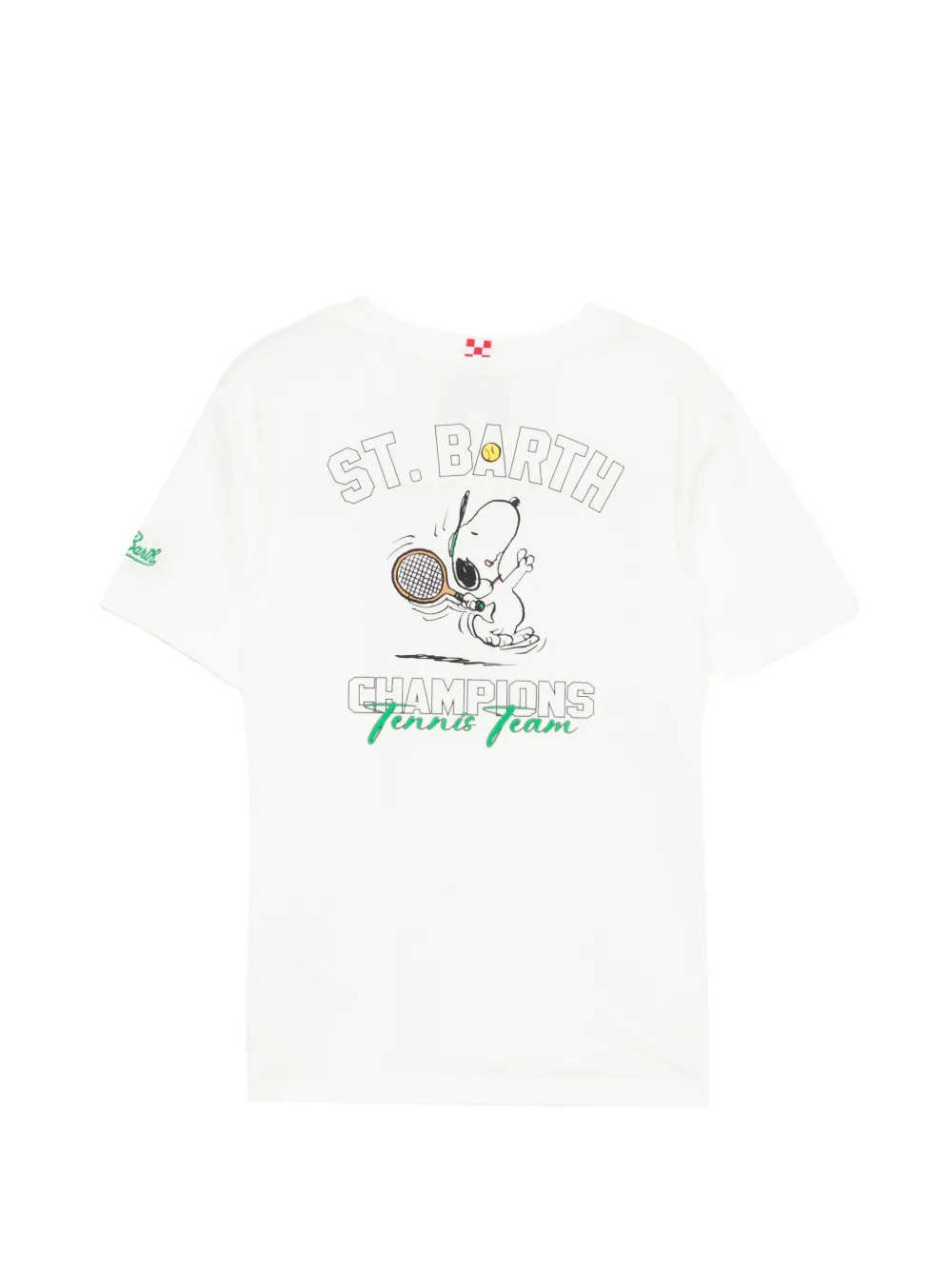MC2 Saint Barth Kids x Peanuts x Sport Club T-shirt met logo Wit
