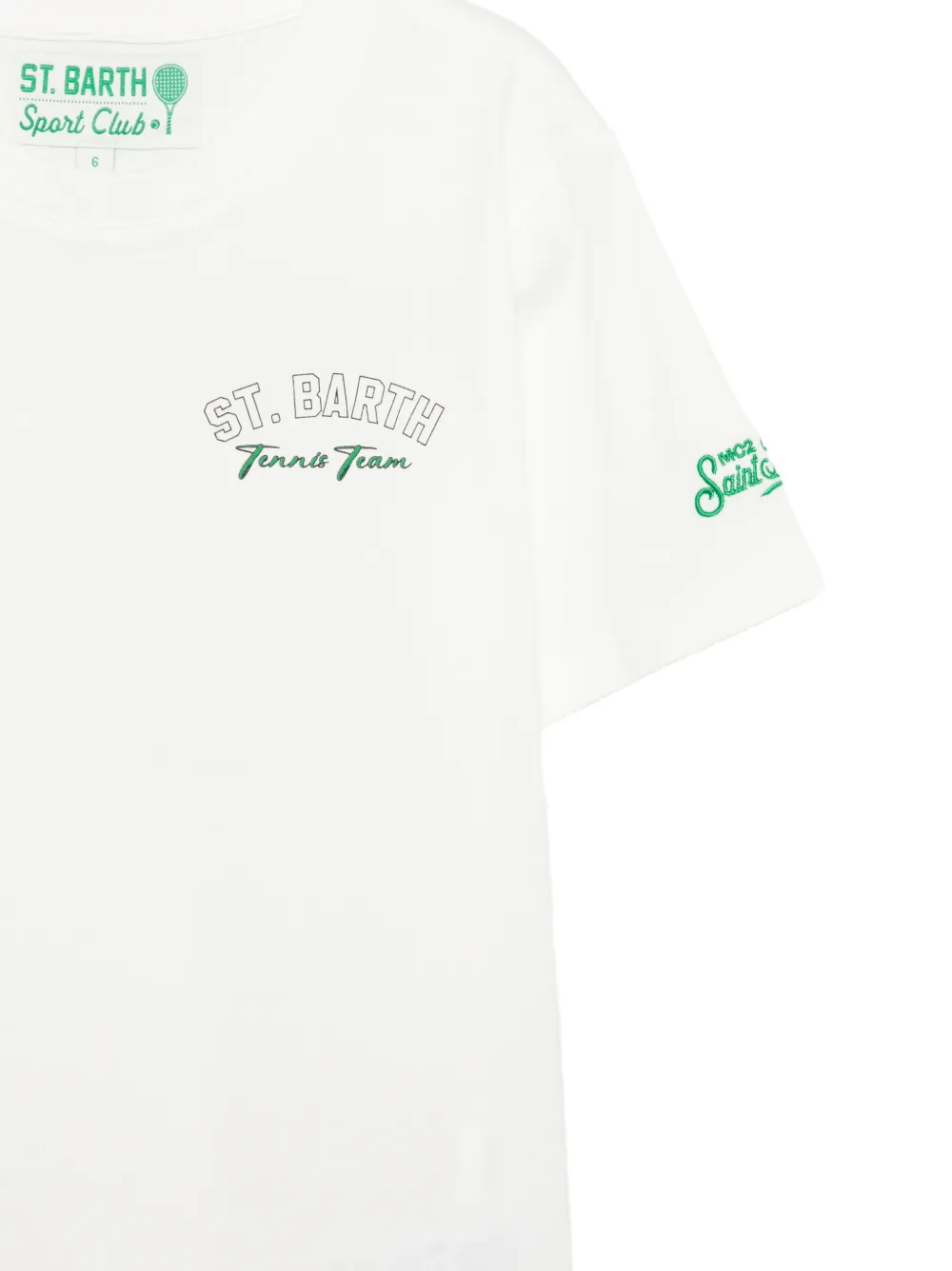 MC2 Saint Barth Kids x Peanuts x Sport Club T-shirt met logo Wit