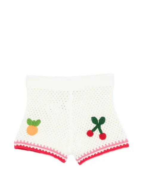 MC2 Saint Barth Kids Yvette Jr cotton blend shorts with embroidered patches