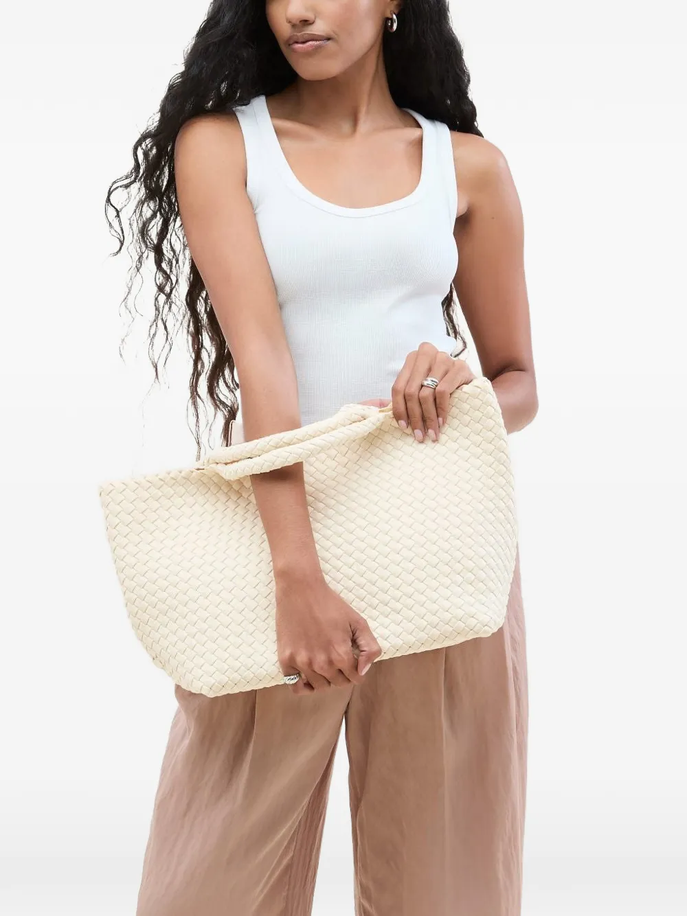 NAGHEDI St. Barths medium shopper Beige