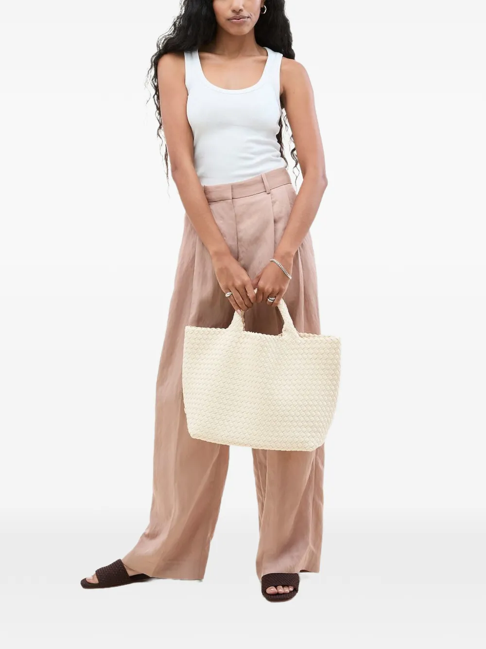 NAGHEDI St. Barths medium shopper Beige