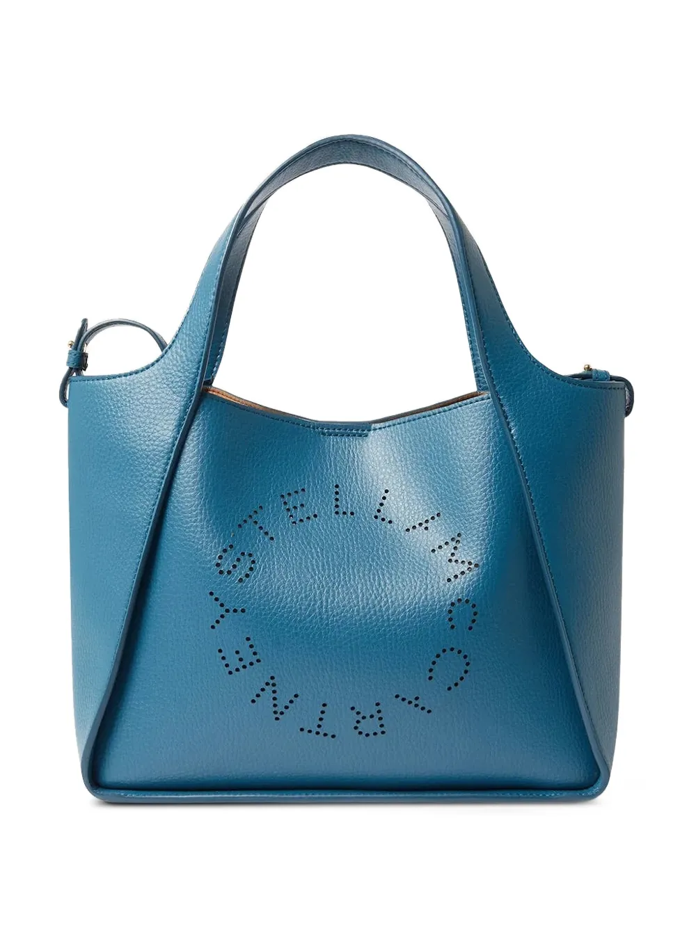 Stella McCartney logo-lettering tote bag - Blue