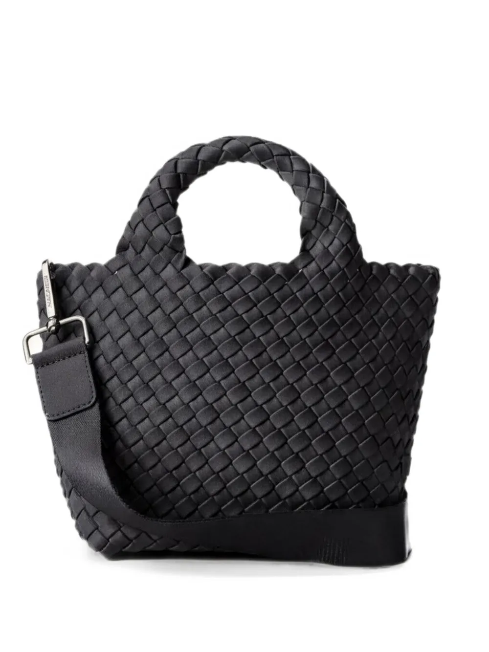 NAGHEDI St. Barths woven-design top-handle tote bag - Grigio