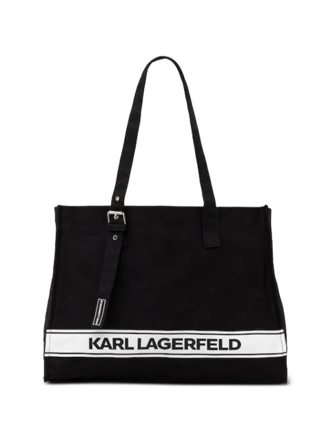 Karl Lagerfeld logo-detail tote bag