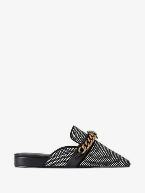 Kurt Geiger London Chelsea chain- embellished mules