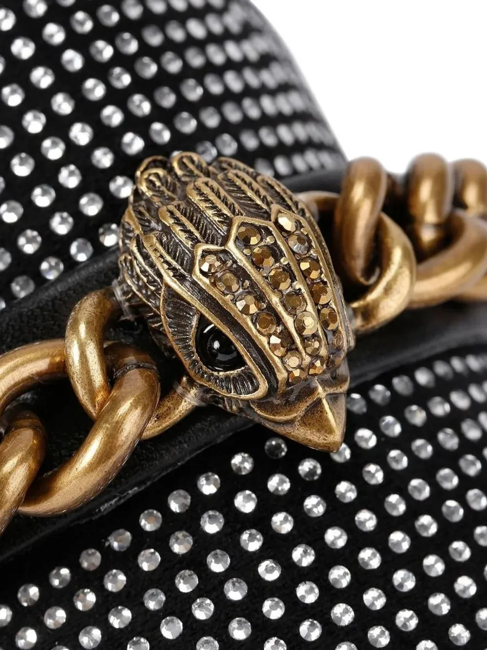 Kurt Geiger Chelsea muiltjes verfraaid met ketting Zwart