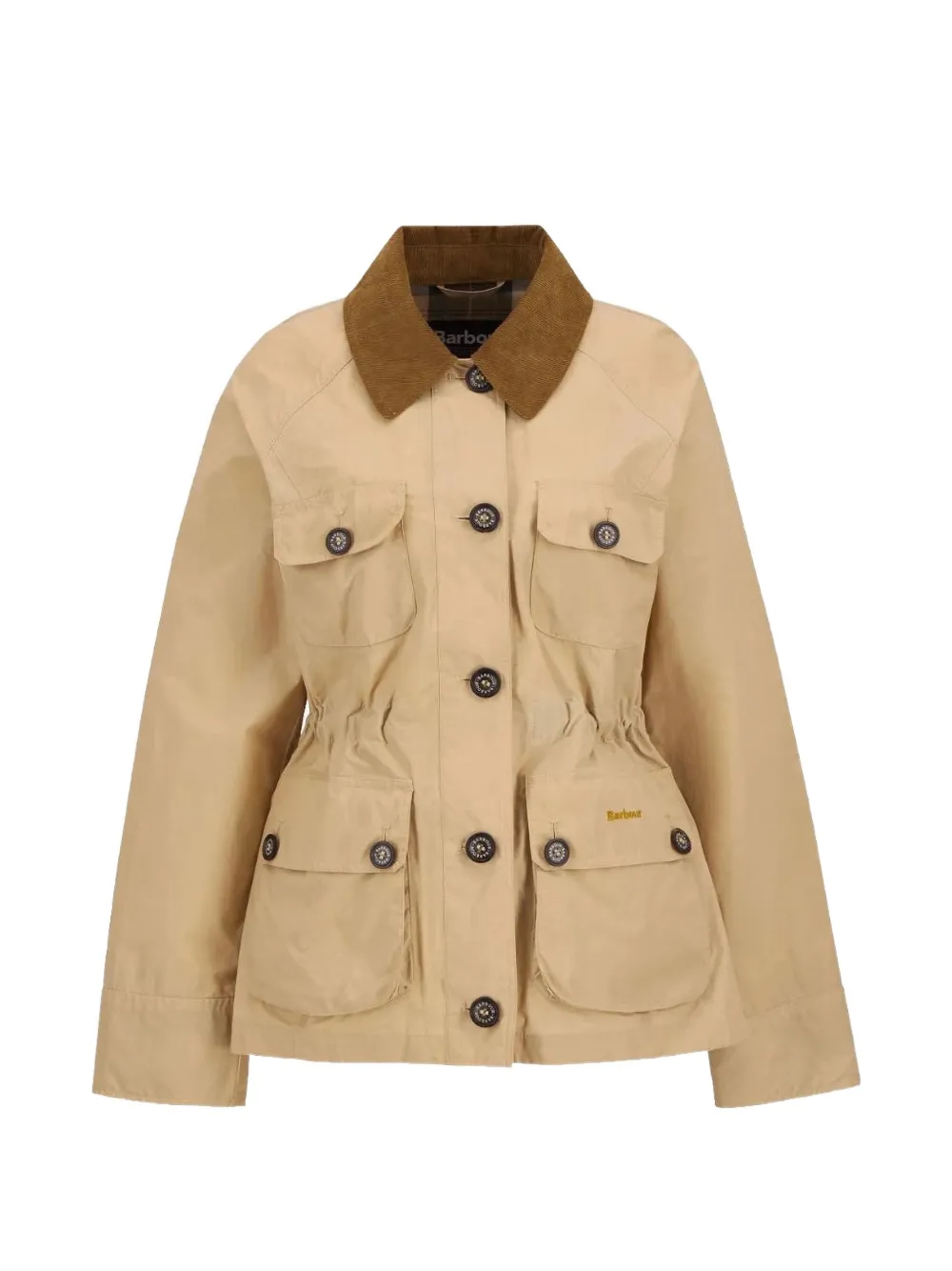 Barbour logo-embroidered jacket - Toni neutri