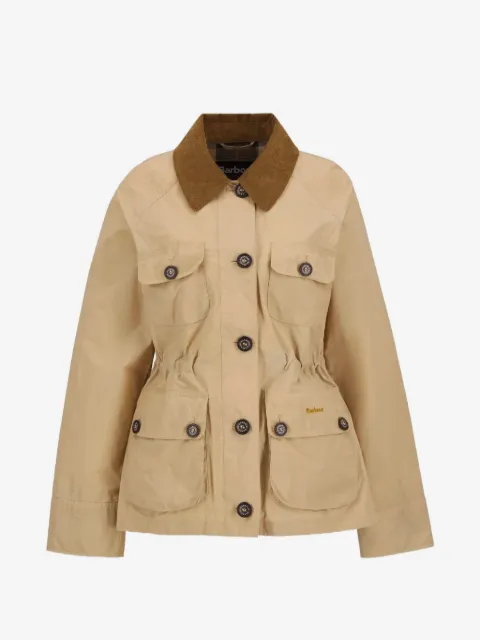 Barbour logo-embroidered jacket