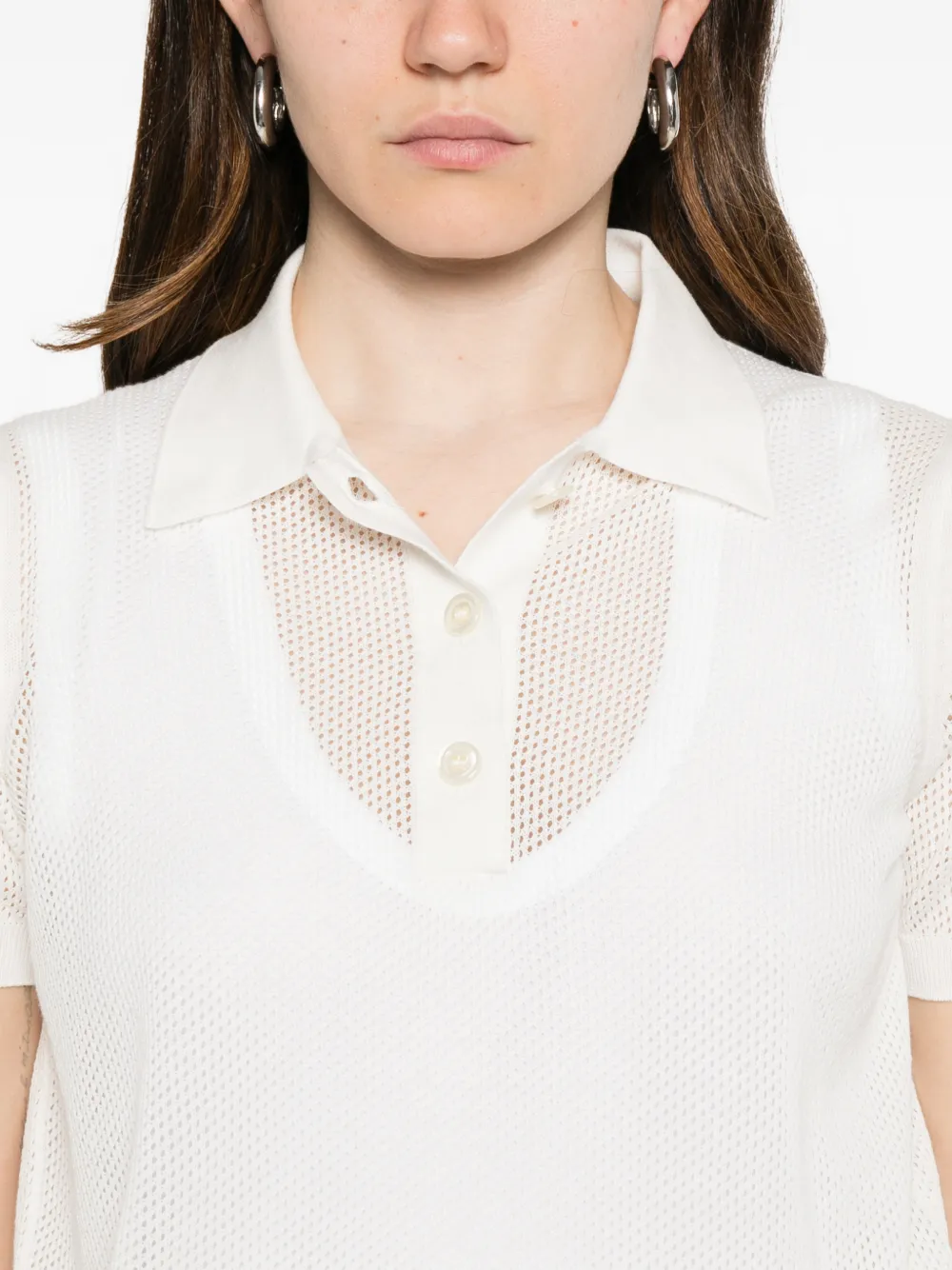 Tagliatore Mesh polotop Wit