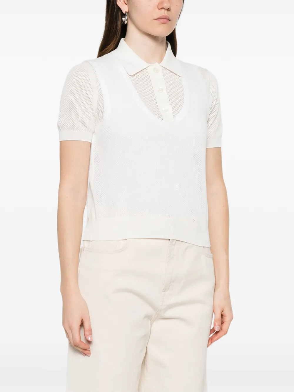 Tagliatore Mesh polotop Wit