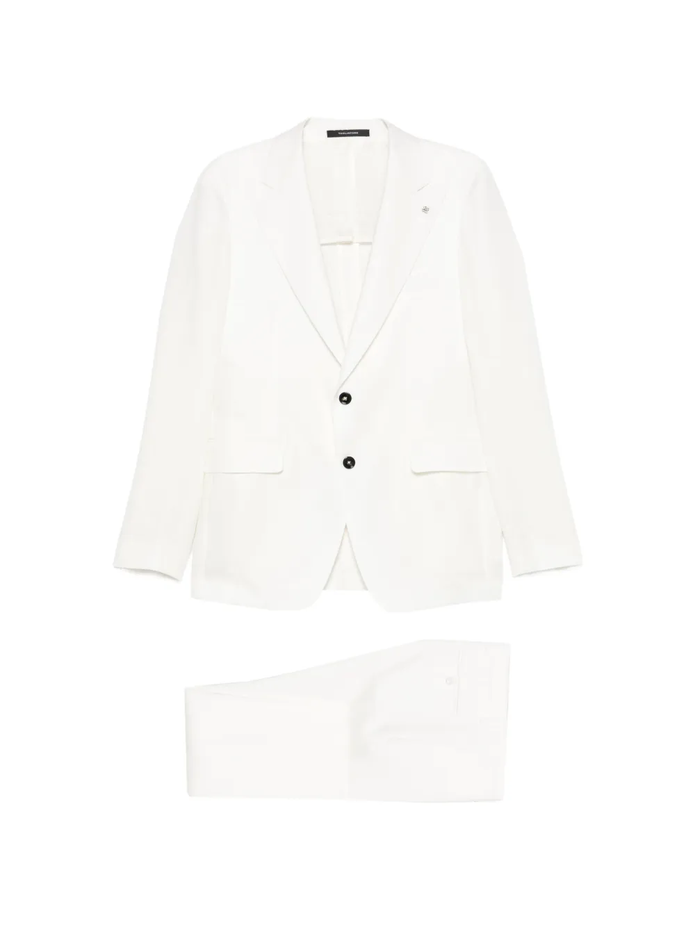 Tagliatore peak-lapel single-breasted suit - Bianco
