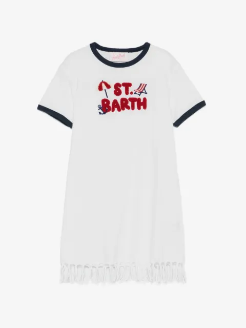 MC2 Saint Barth Kids fringe-trim dress