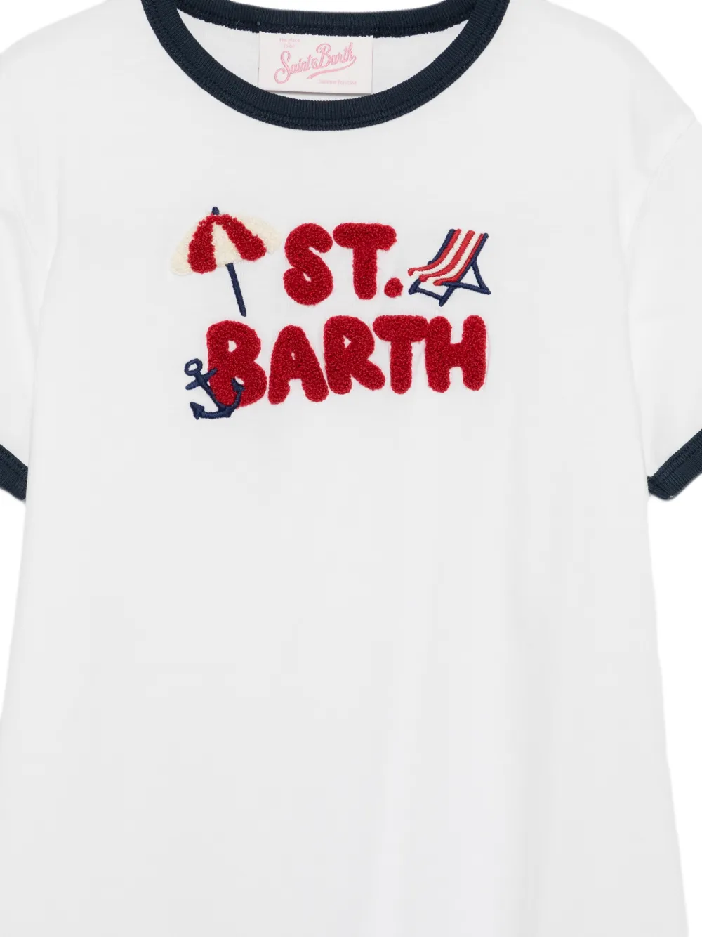 MC2 Saint Barth Kids Jurk met franje Wit