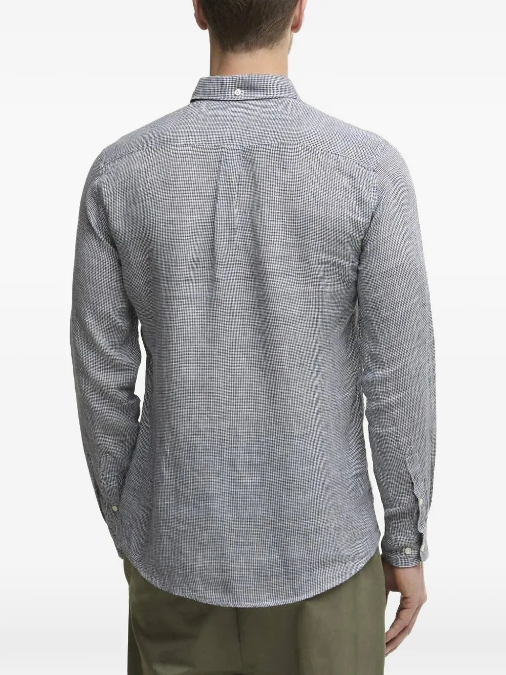 Barbour Linton getailleerde overhemd Blauw