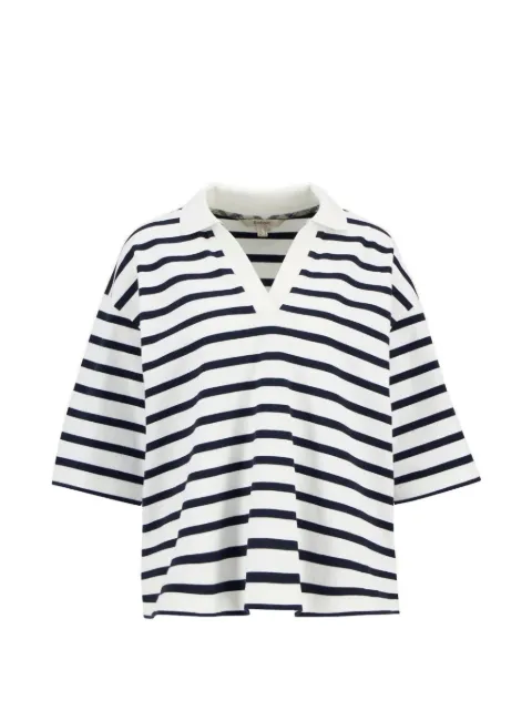 Barbour Inez striped V-neck T-shirt