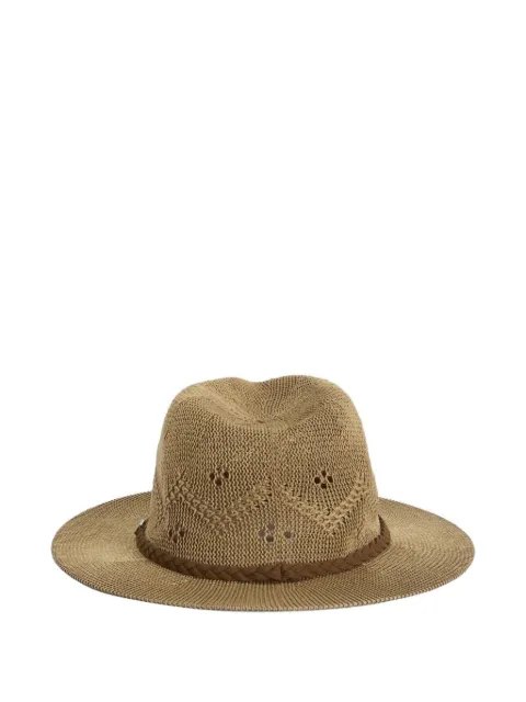 Barbour woven braided trilby hat