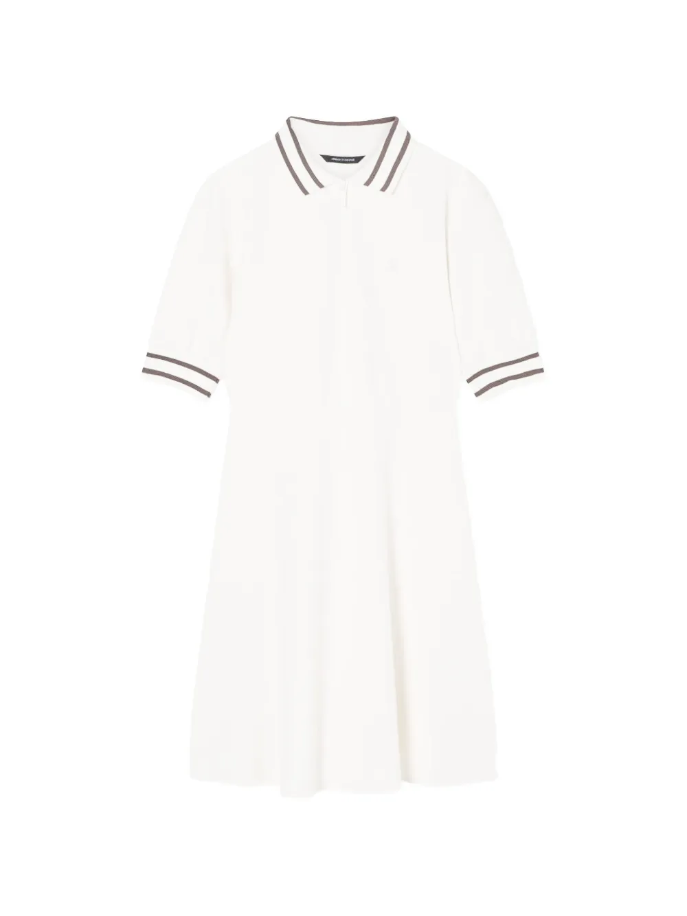 Armani Exchange polo-collar mini dress - Weiß