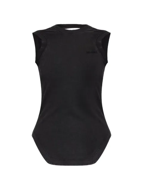 The Attico camiseta con logo bordado