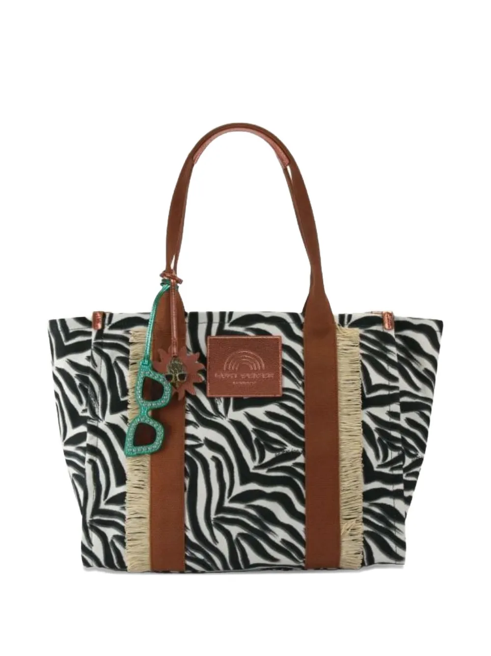 Kurt Geiger Southbank fringe-detail tote bag - Bianco