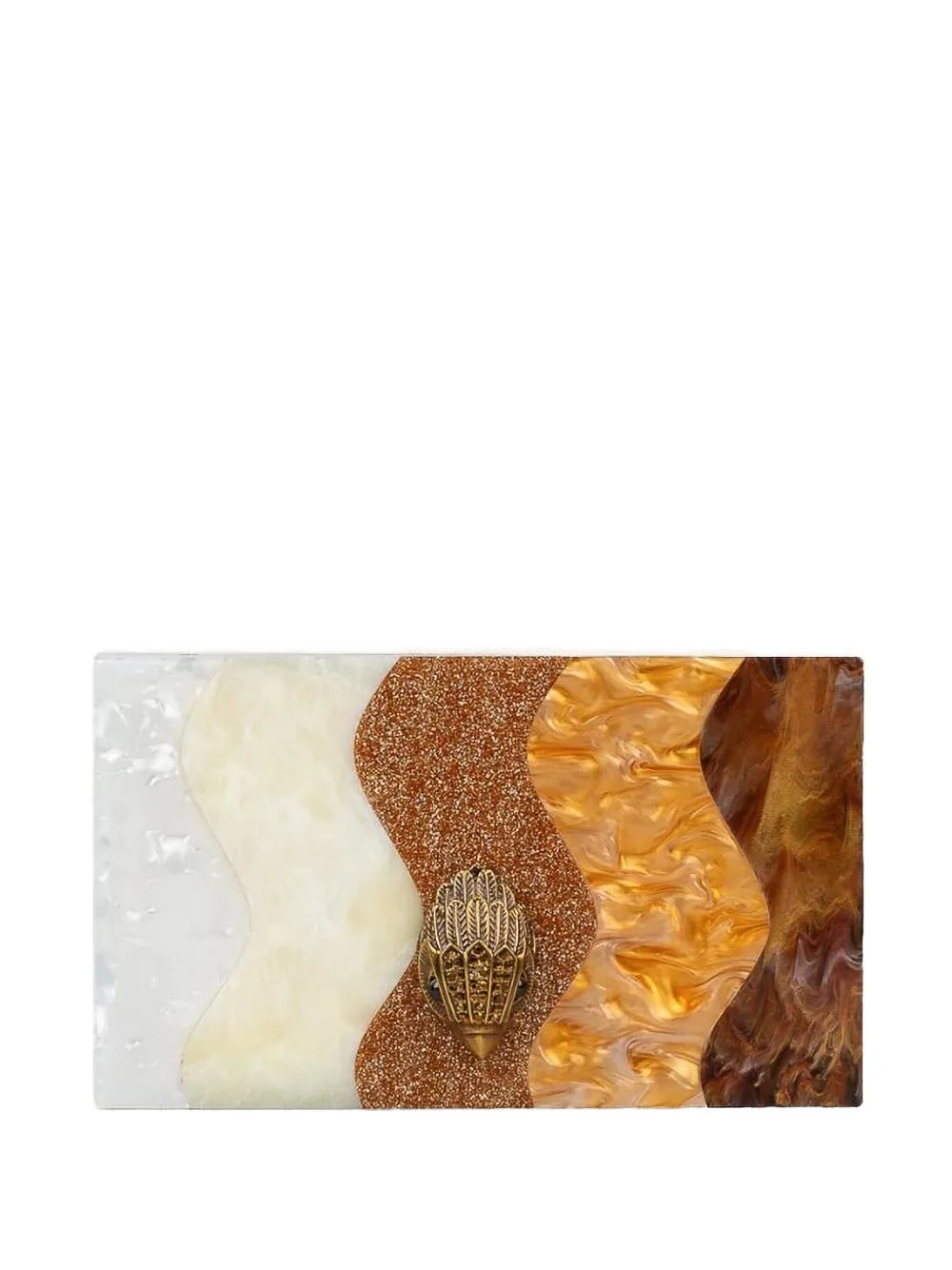 Kurt Geiger box chain clutch - Bianco