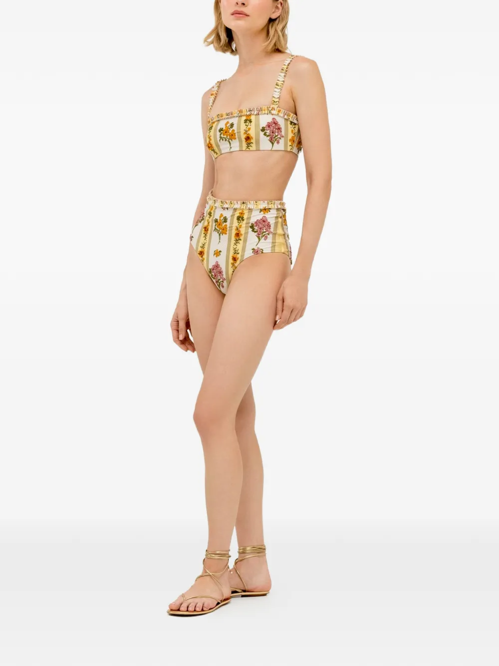 Agua By Agua Bendita Olmo Cordillera bikinitop Beige