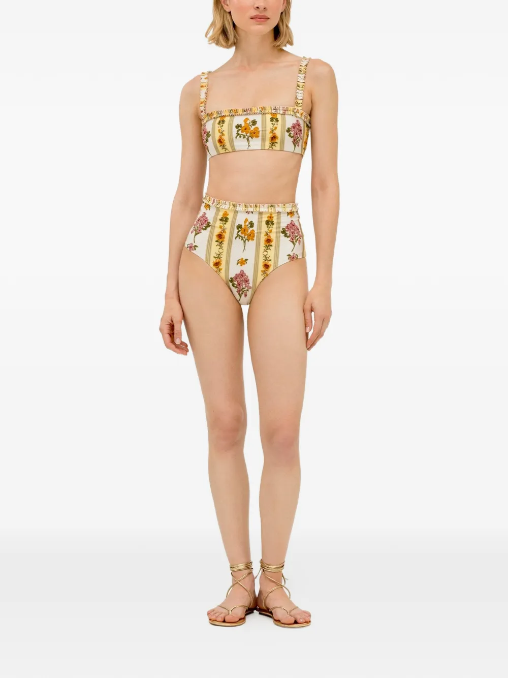 Agua By Agua Bendita Olmo Cordillera bikinitop Beige