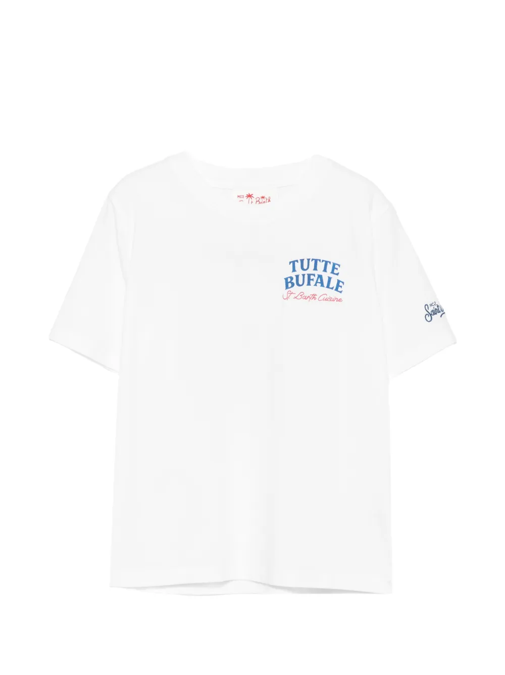 MC2 Saint Barth Kids Portland print T-shirt - Bianco