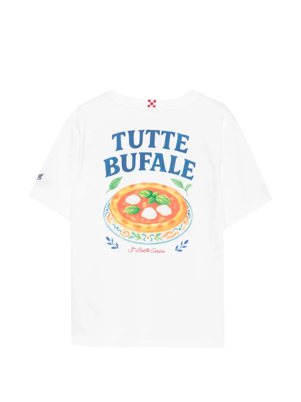 MC2 Saint Barth Kids Portland T-shirt met print Wit