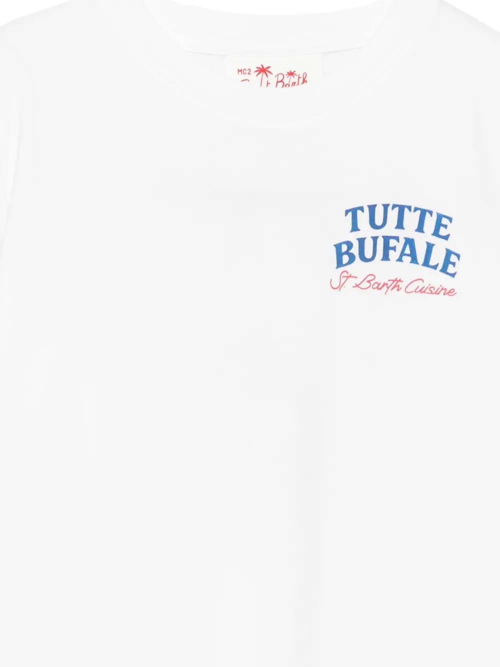MC2 Saint Barth Kids Portland T-shirt met print Wit