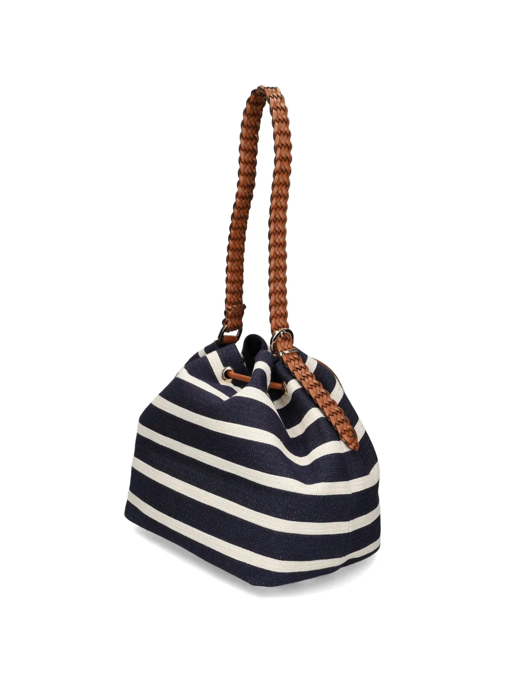 Tommy Hilfiger Schoudertas met gevlochten band en strepen Blauw
