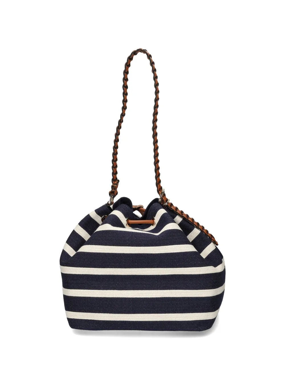 Tommy Hilfiger Schoudertas met gevlochten band en strepen Blauw