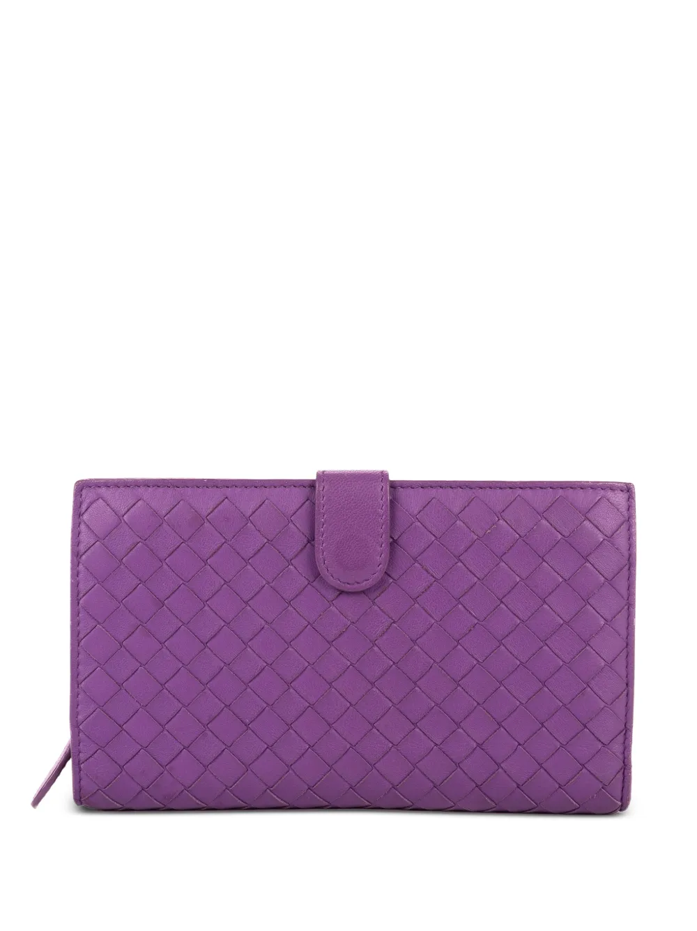 Bottega Veneta Pre-Owned Intrecciato leather wallet - Viola