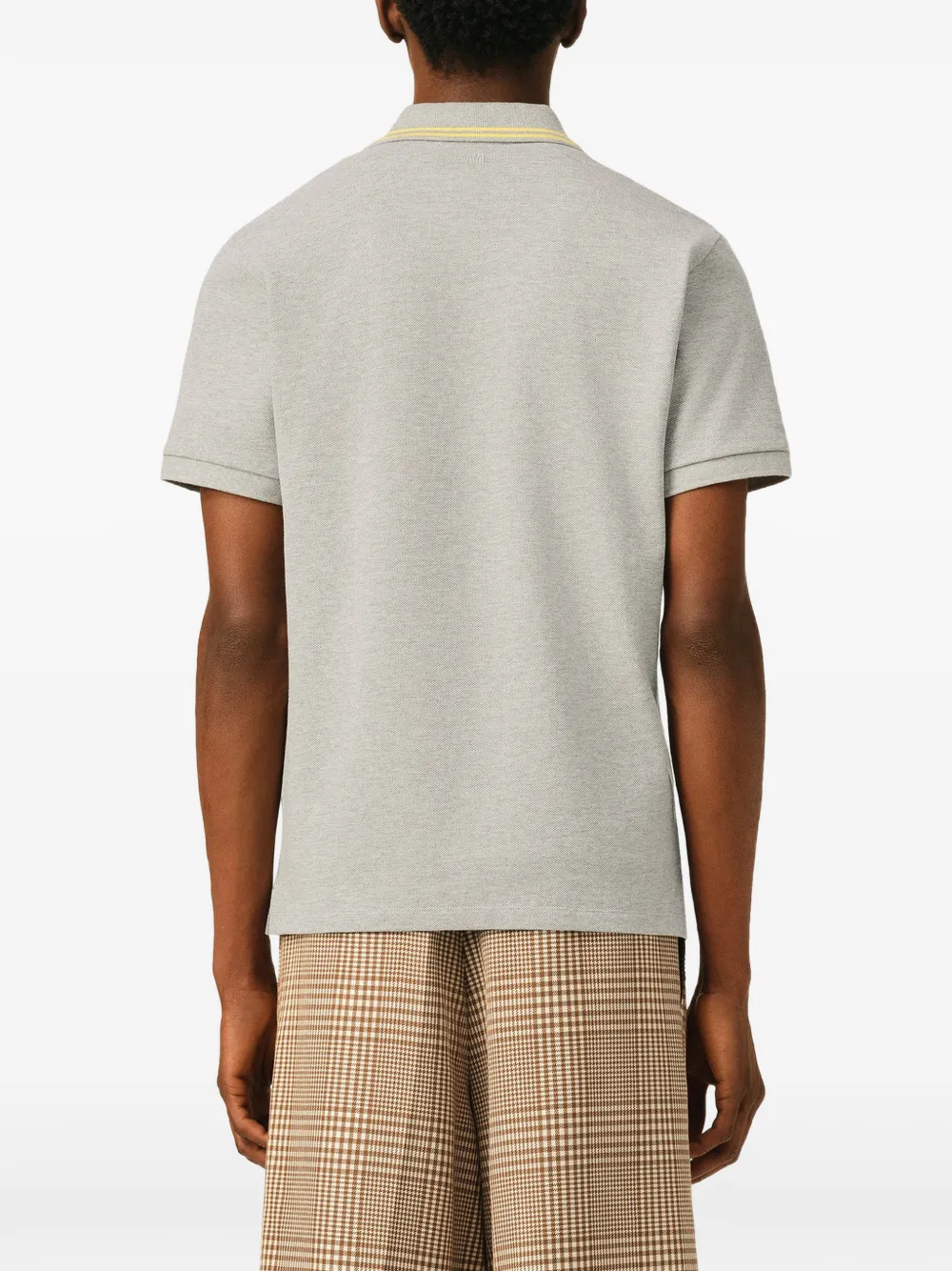 AMI Paris Ami De Cœur poloshirt met korte mouwen Grijs