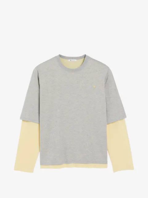 AMI Paris Ami De Coeur double-layered T-shirt