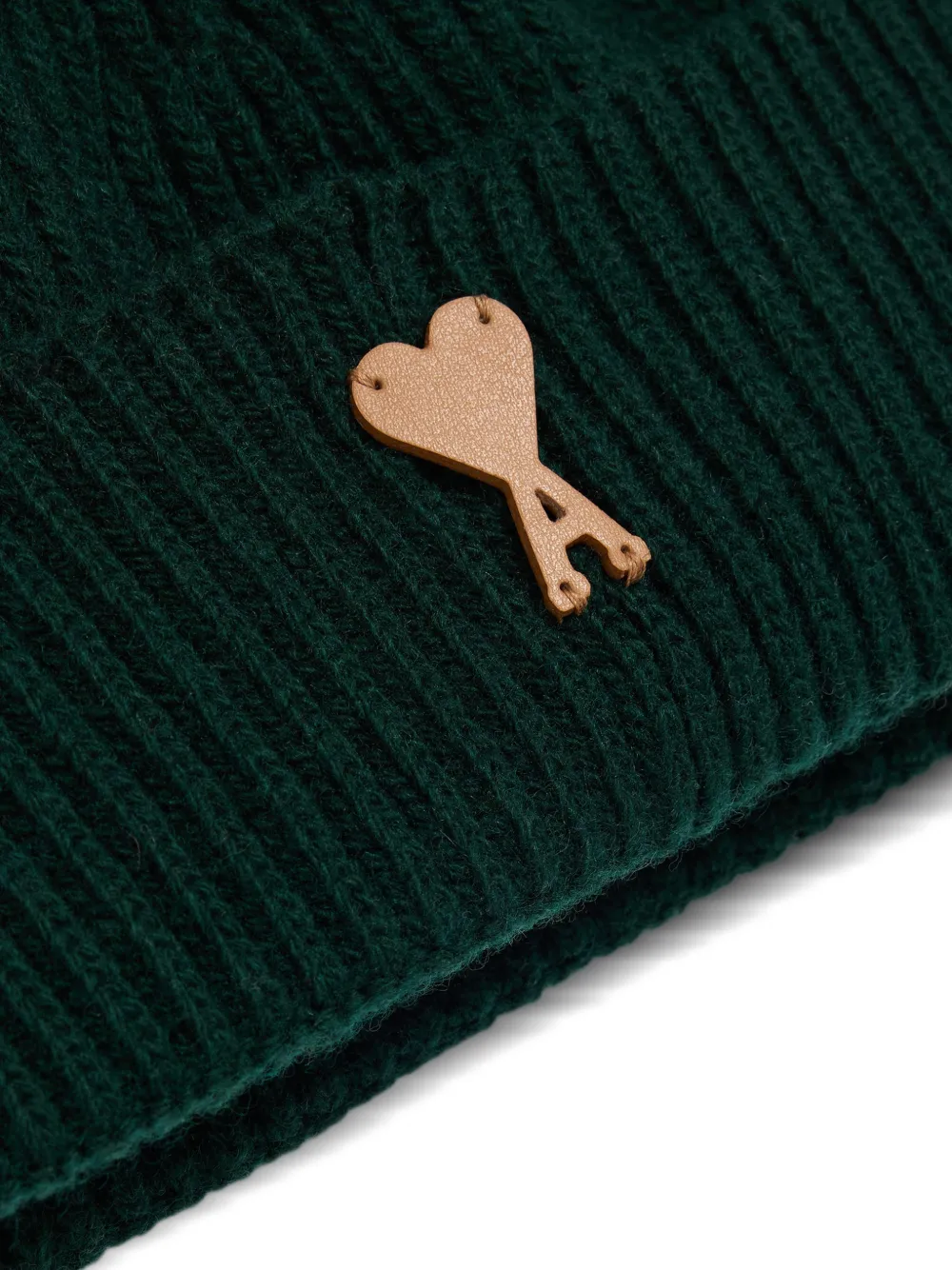 AMI Paris Ami De Coeur wollen muts Groen