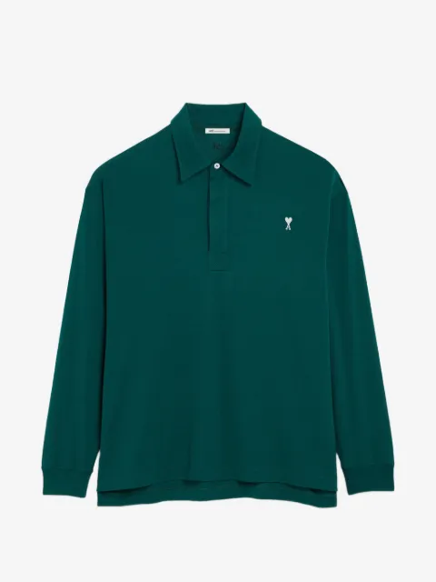 AMI Paris Ami De Coeur long-sleeved polo shirt