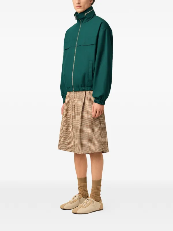 AMI Paris Cotton And Nylon Canvas Windbreaker | Green | FARFETCH