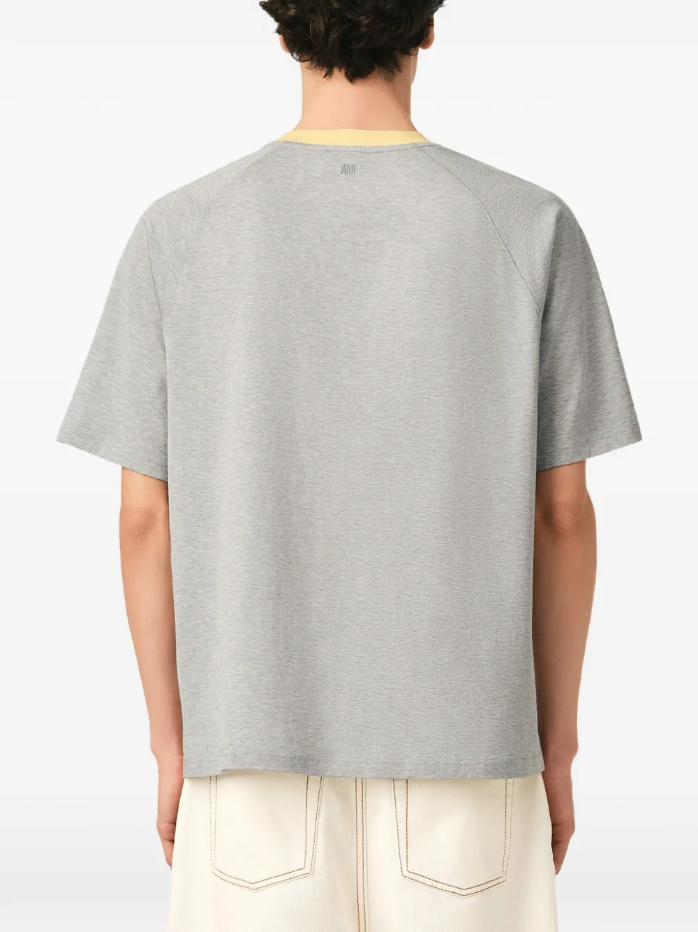AMI Paris Katoenen T-shirt Grijs
