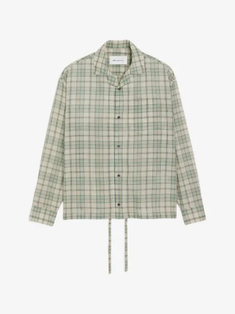AMI Paris boxy cotton checkered shirt