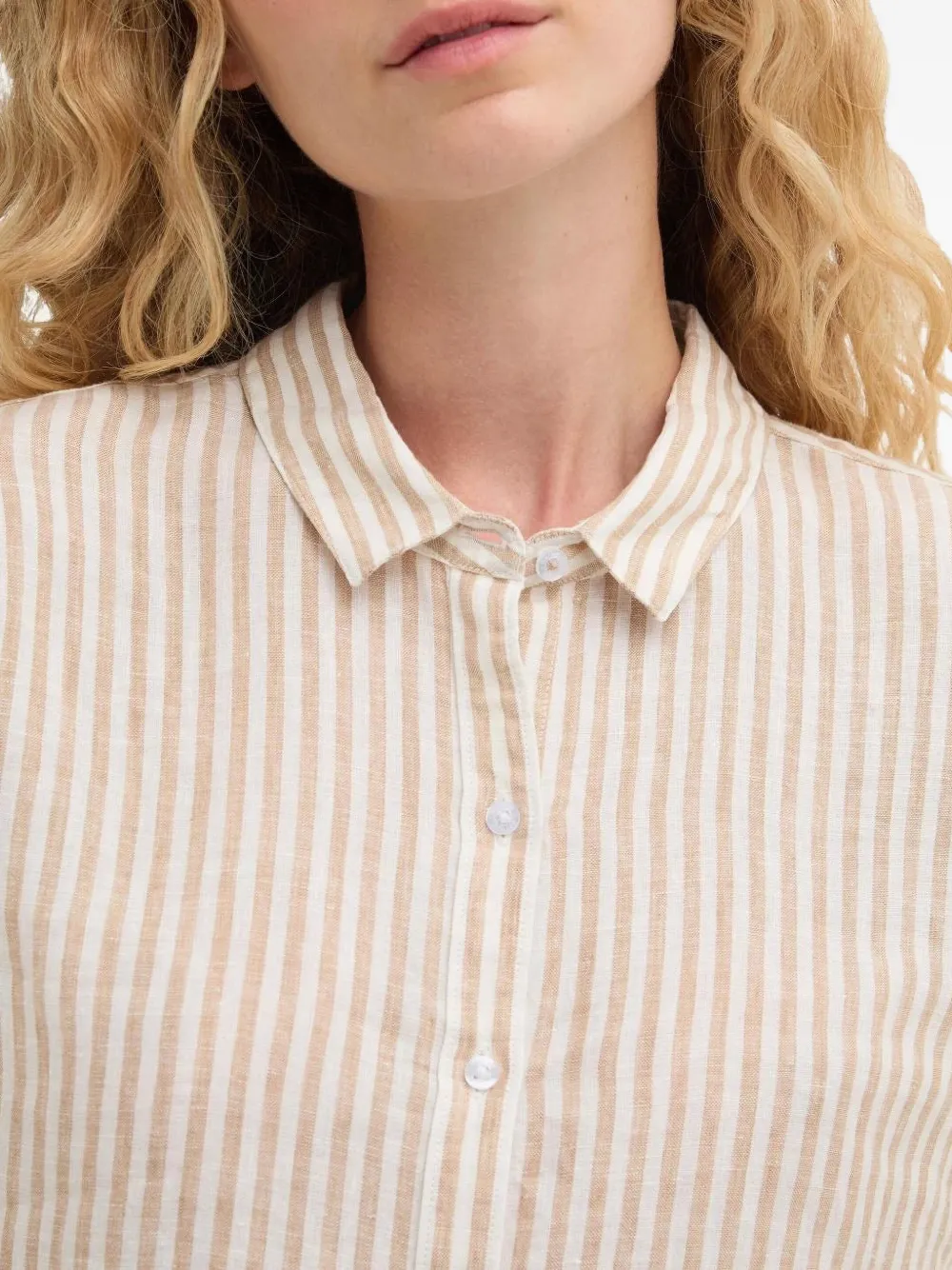 Barbour Marine gestreept overhemd Beige