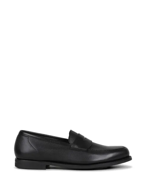 Crockett & Jones Harvard pebbled leather loafers