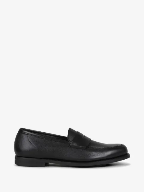 Crockett & Jones Harvard pebbled leather loafers